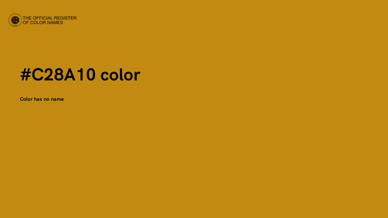 #C28A10 color image