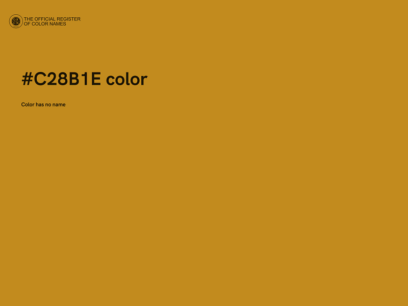 #C28B1E color image