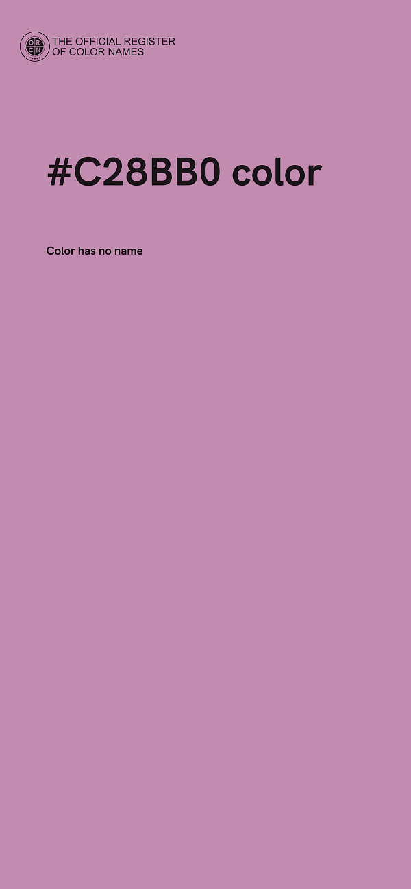 #C28BB0 color image