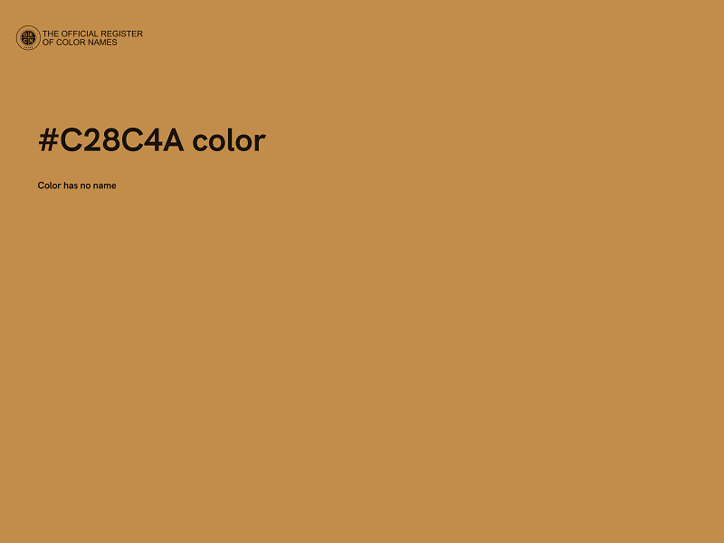 #C28C4A color image