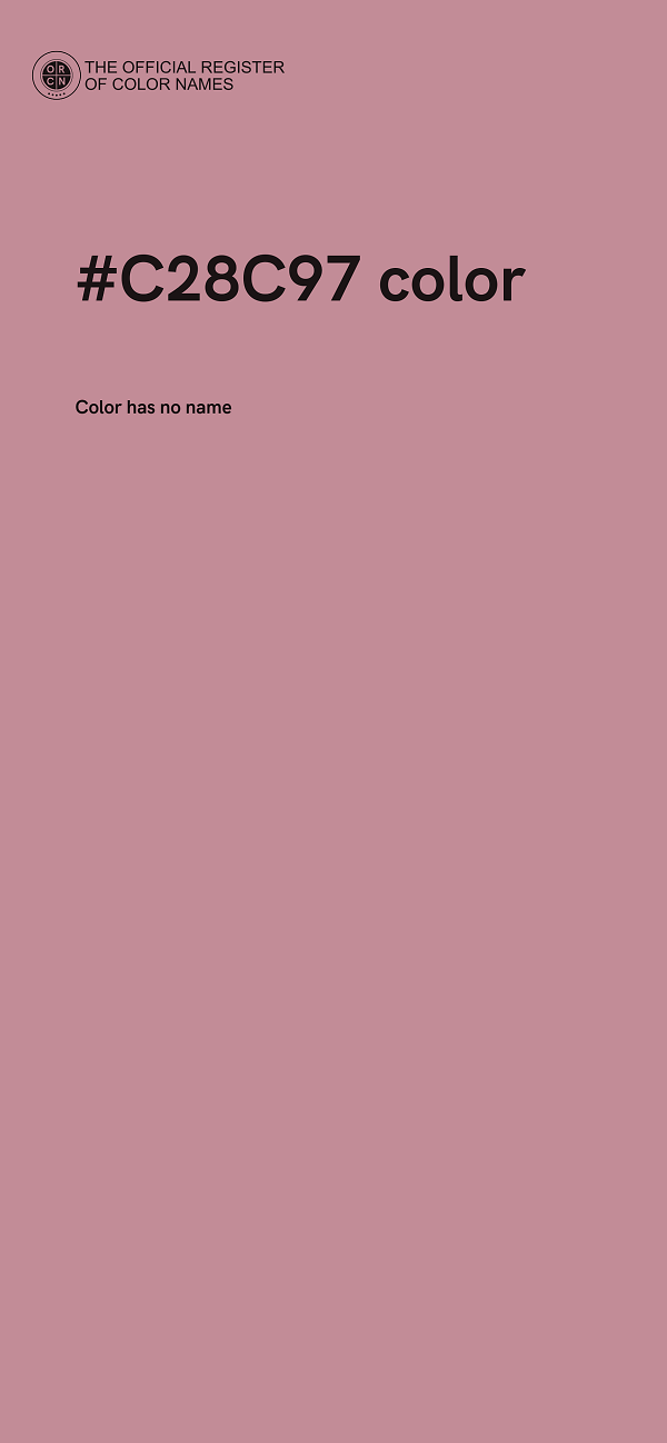 #C28C97 color image