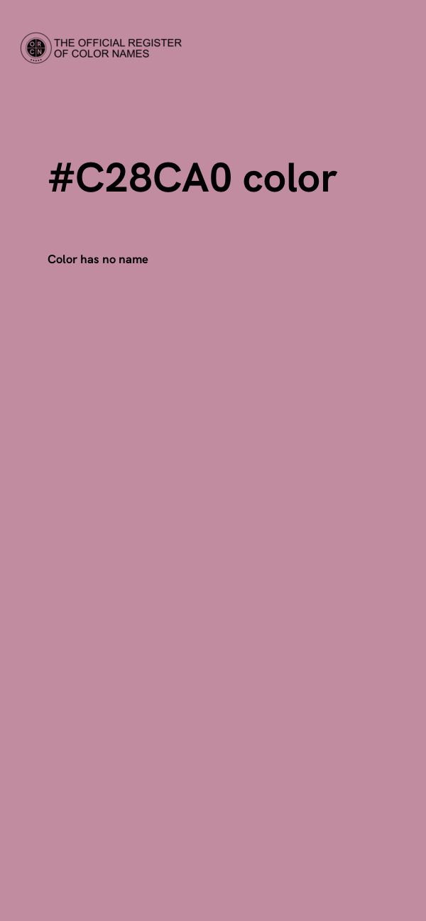 #C28CA0 color image