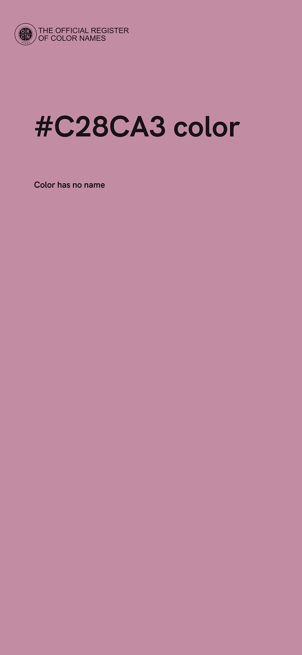 #C28CA3 color image
