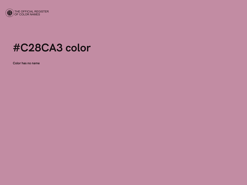 #C28CA3 color image