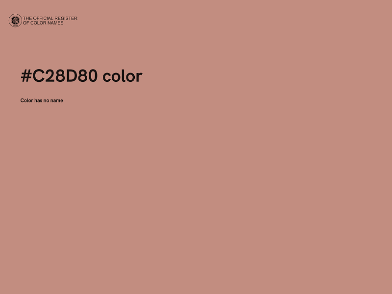 #C28D80 color image