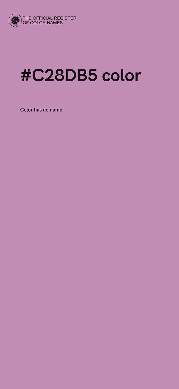 #C28DB5 color image