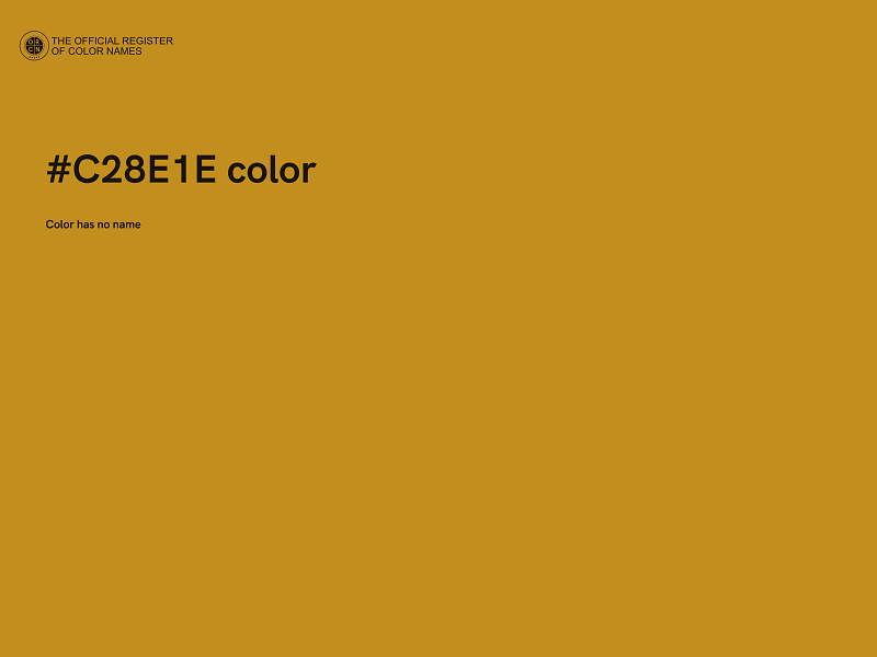 #C28E1E color image