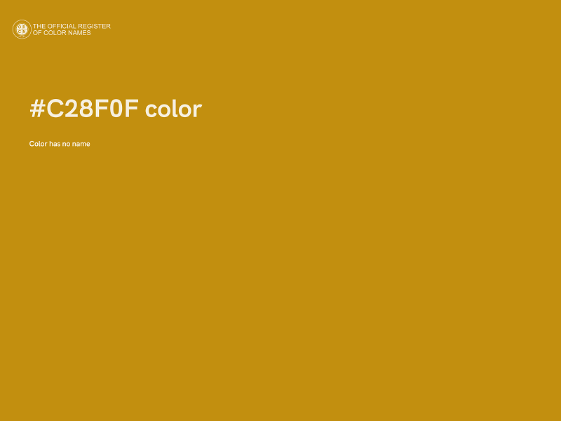 #C28F0F color image