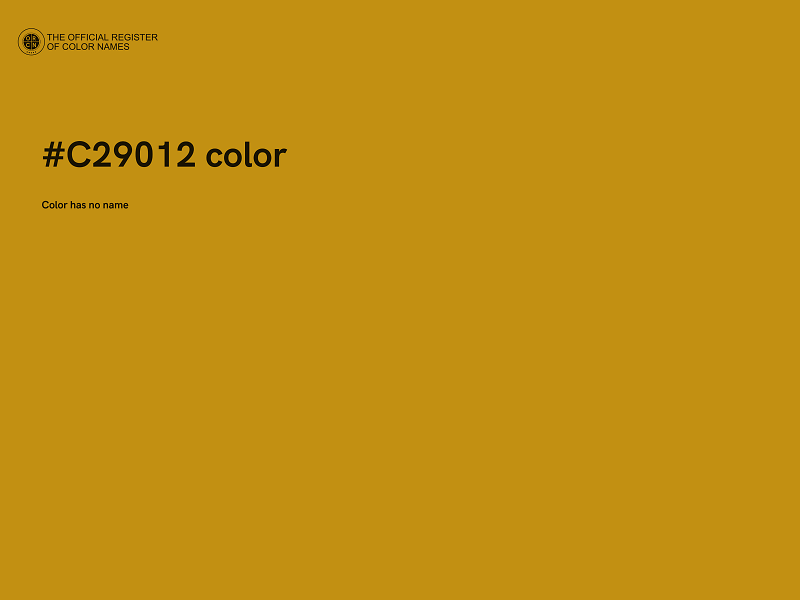 #C29012 color image