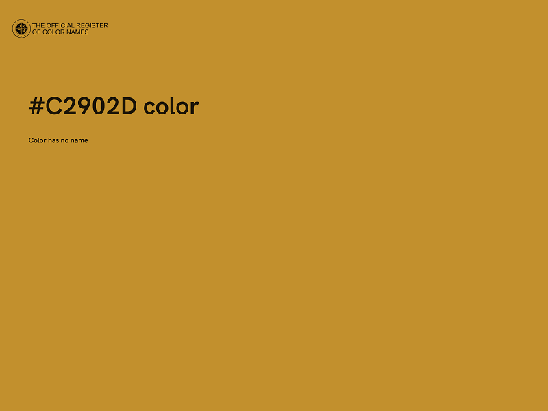 #C2902D color image