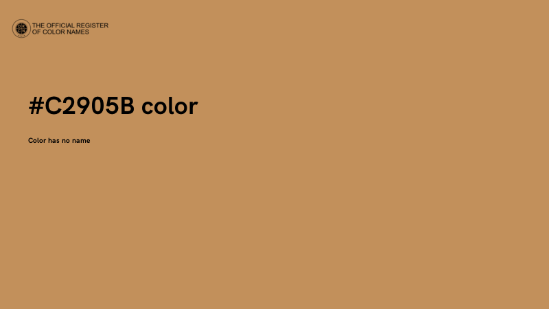 #C2905B color image