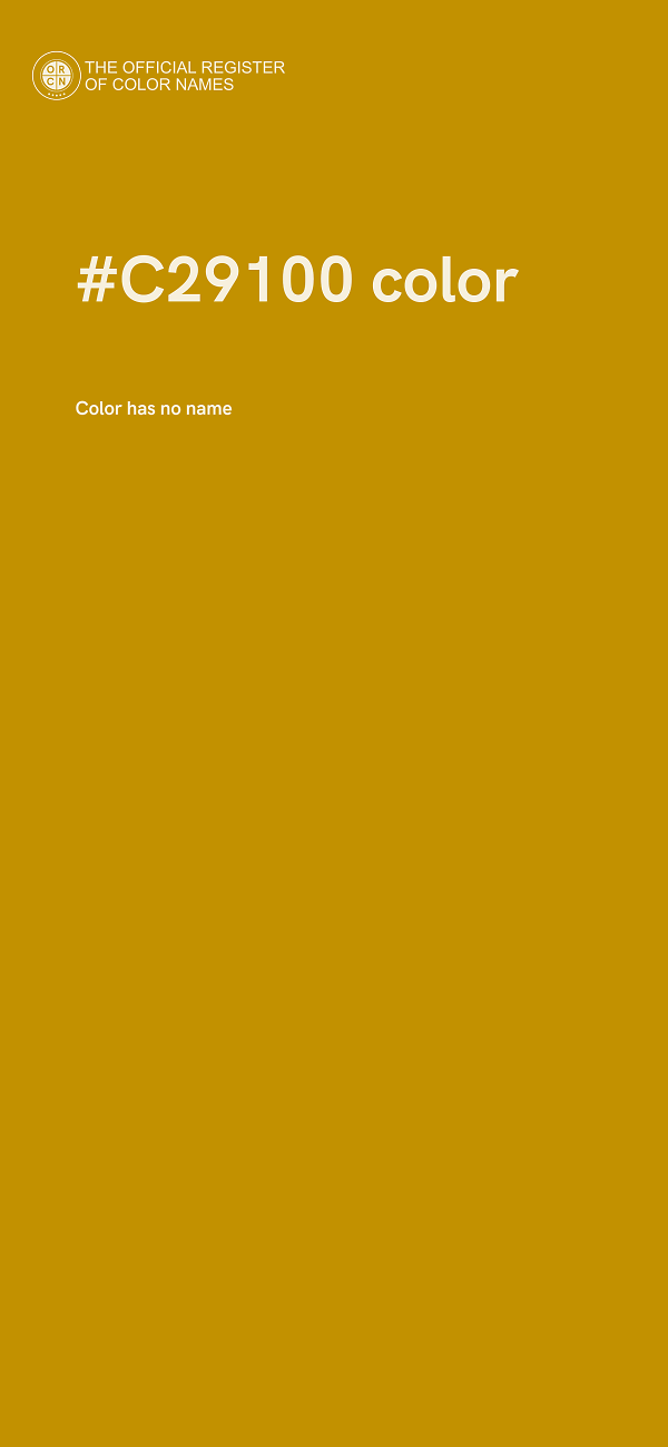 #C29100 color image