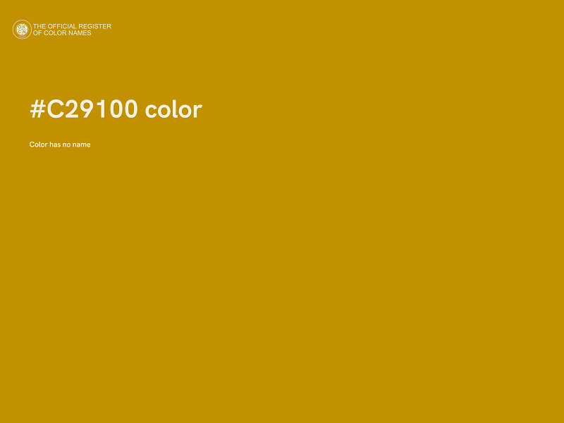 #C29100 color image