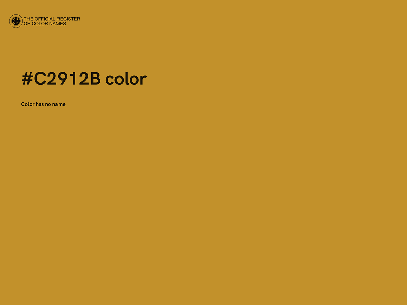 #C2912B color image