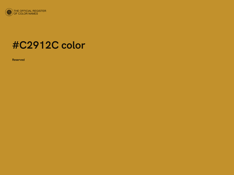 #C2912C color image