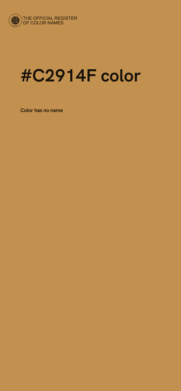 #C2914F color image