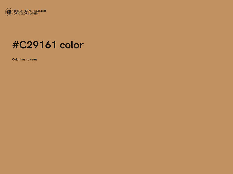 #C29161 color image