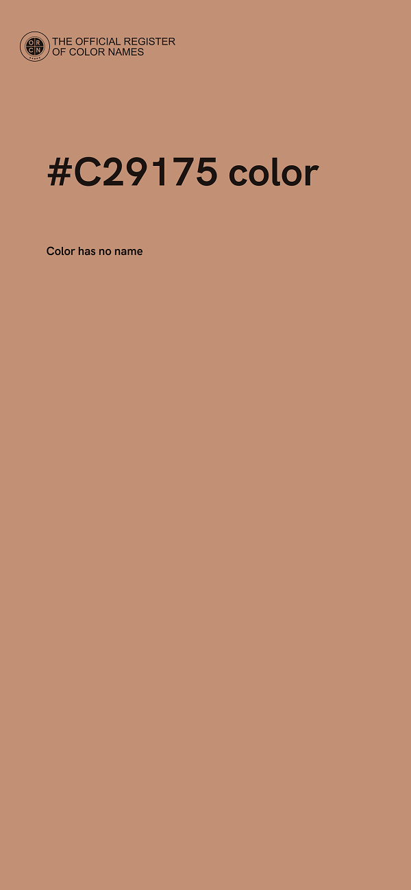 #C29175 color image