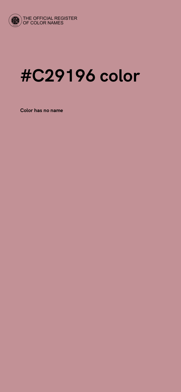 #C29196 color image
