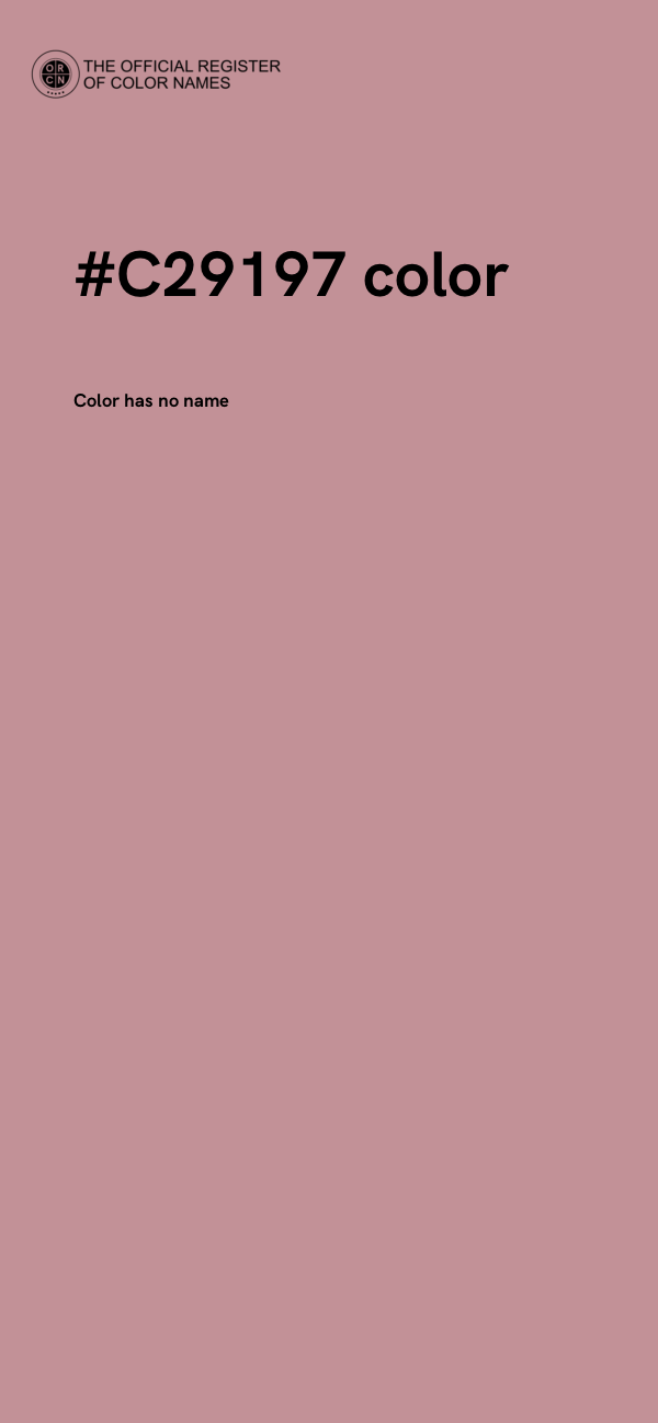#C29197 color image