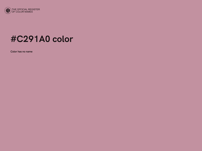 #C291A0 color image