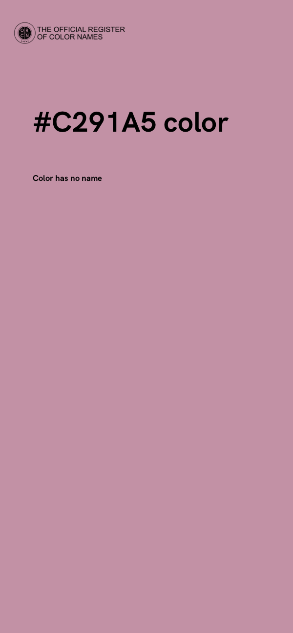 #C291A5 color image