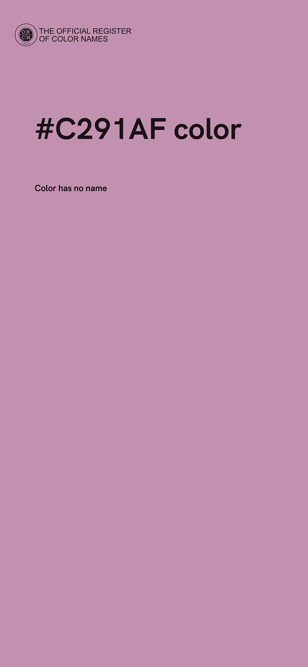 #C291AF color image