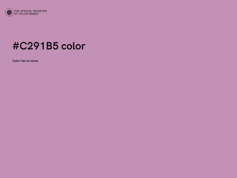 #C291B5 color image