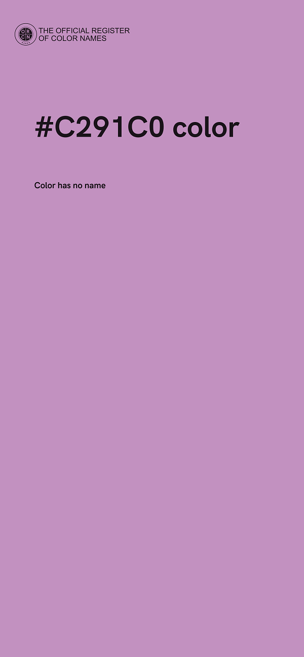 #C291C0 color image