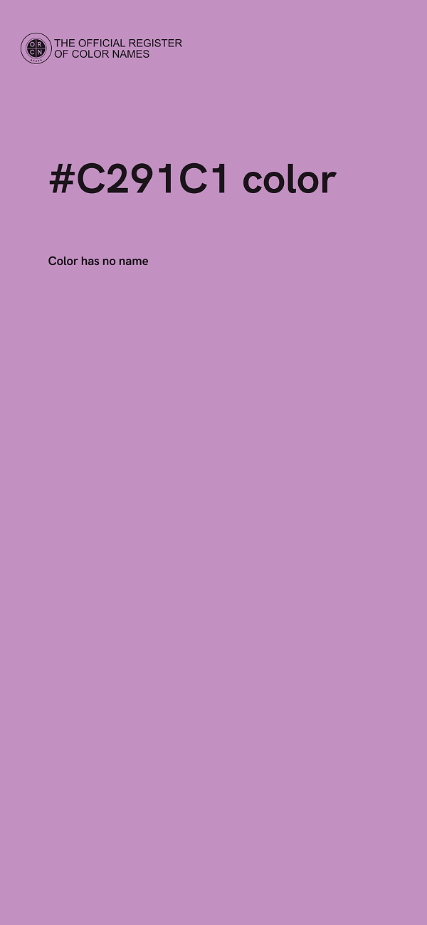 #C291C1 color image