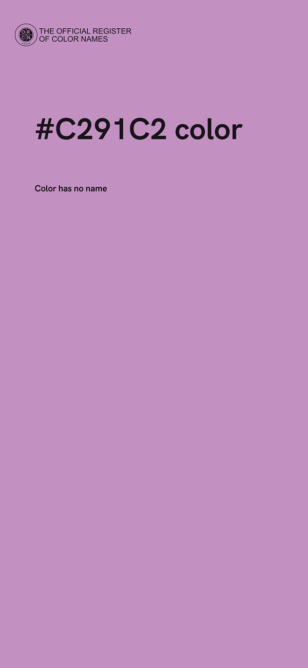 #C291C2 color image