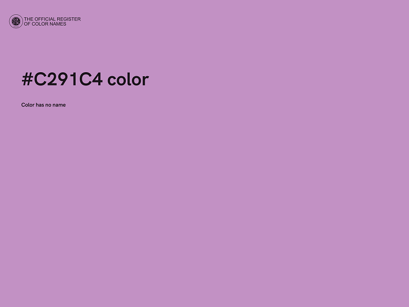 #C291C4 color image