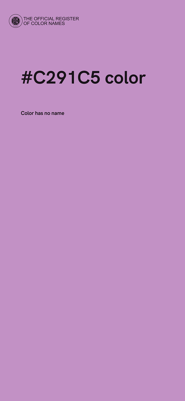 #C291C5 color image