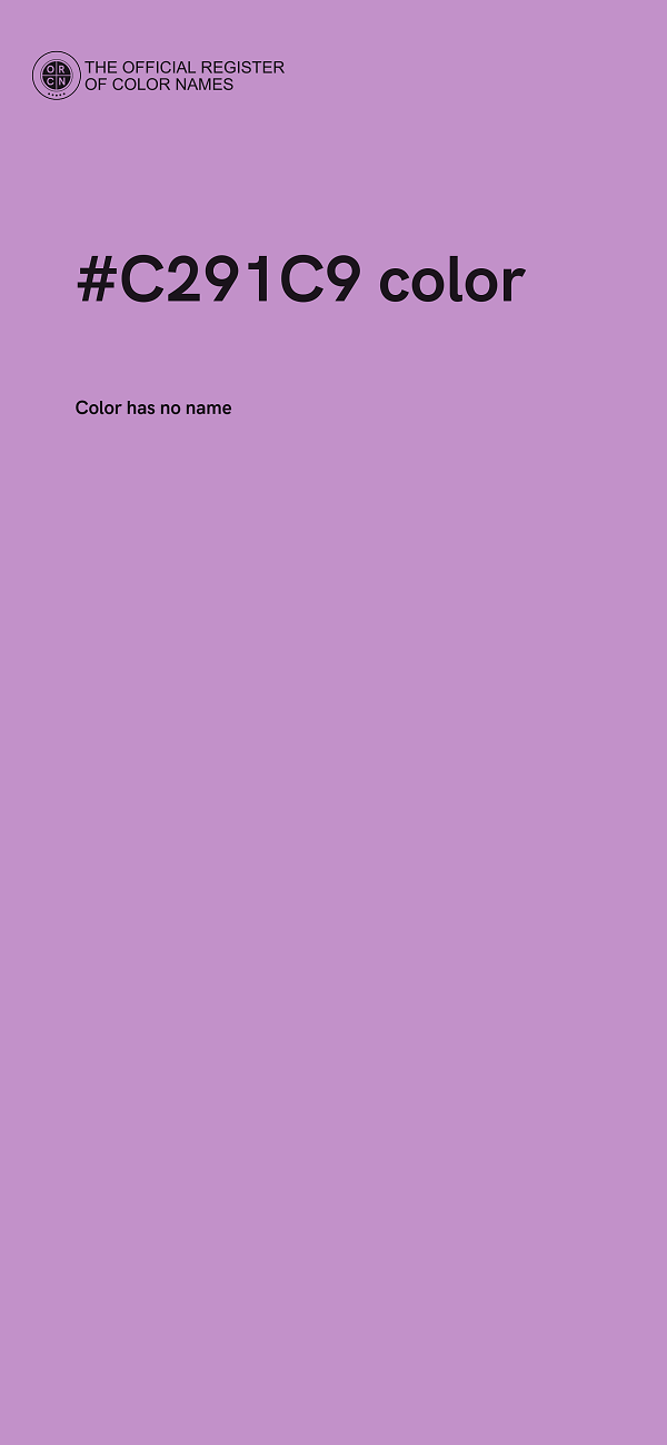 #C291C9 color image