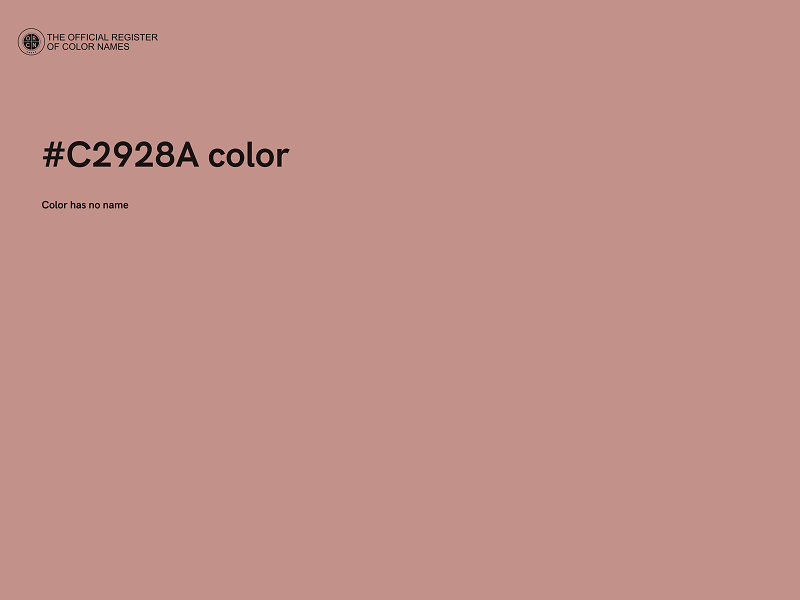 #C2928A color image
