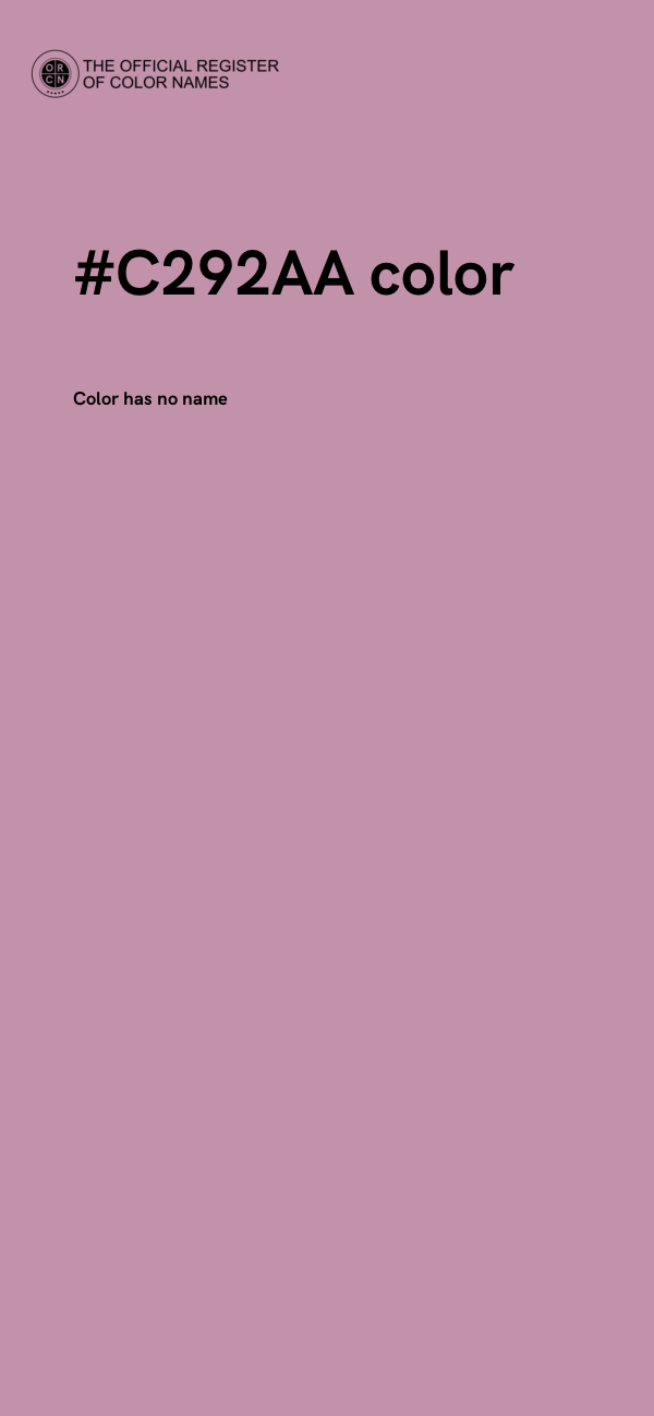 #C292AA color image