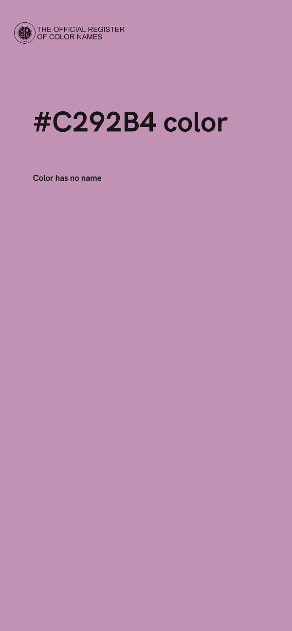 #C292B4 color image