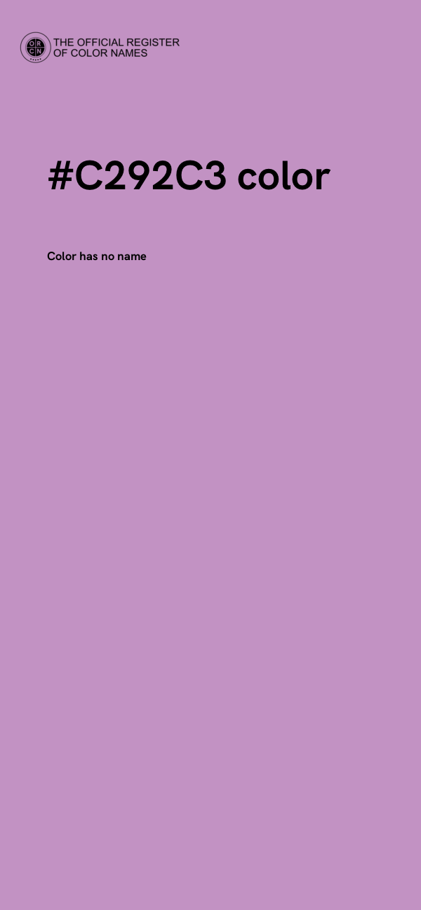 #C292C3 color image
