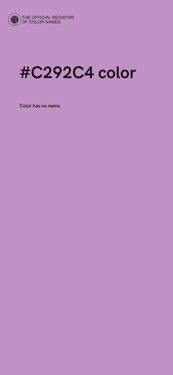 #C292C4 color image