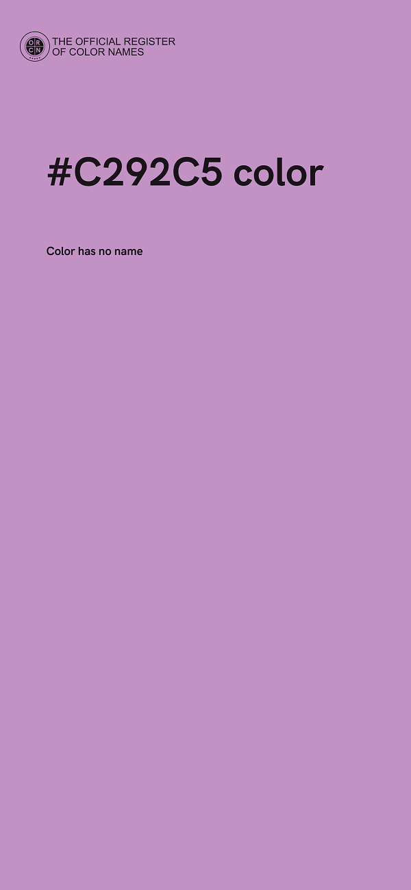 #C292C5 color image