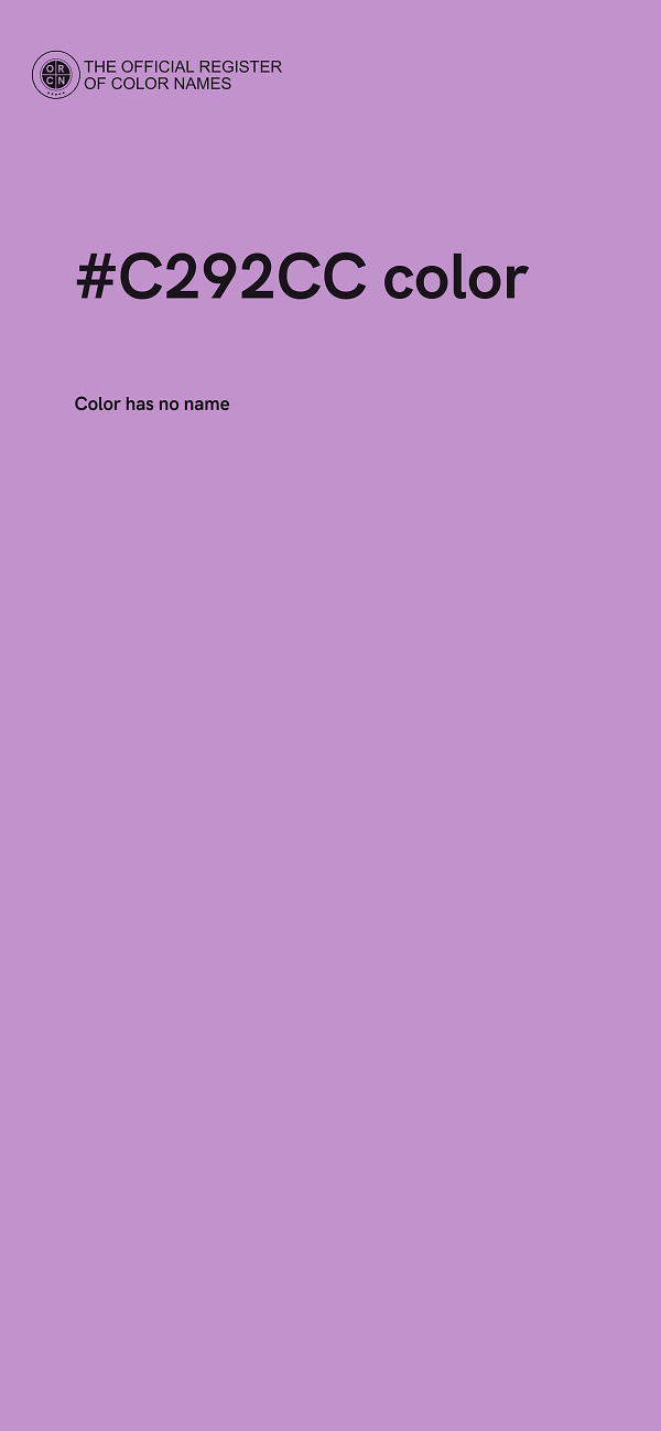 #C292CC color image