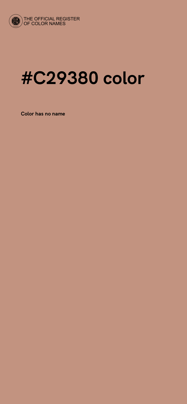#C29380 color image