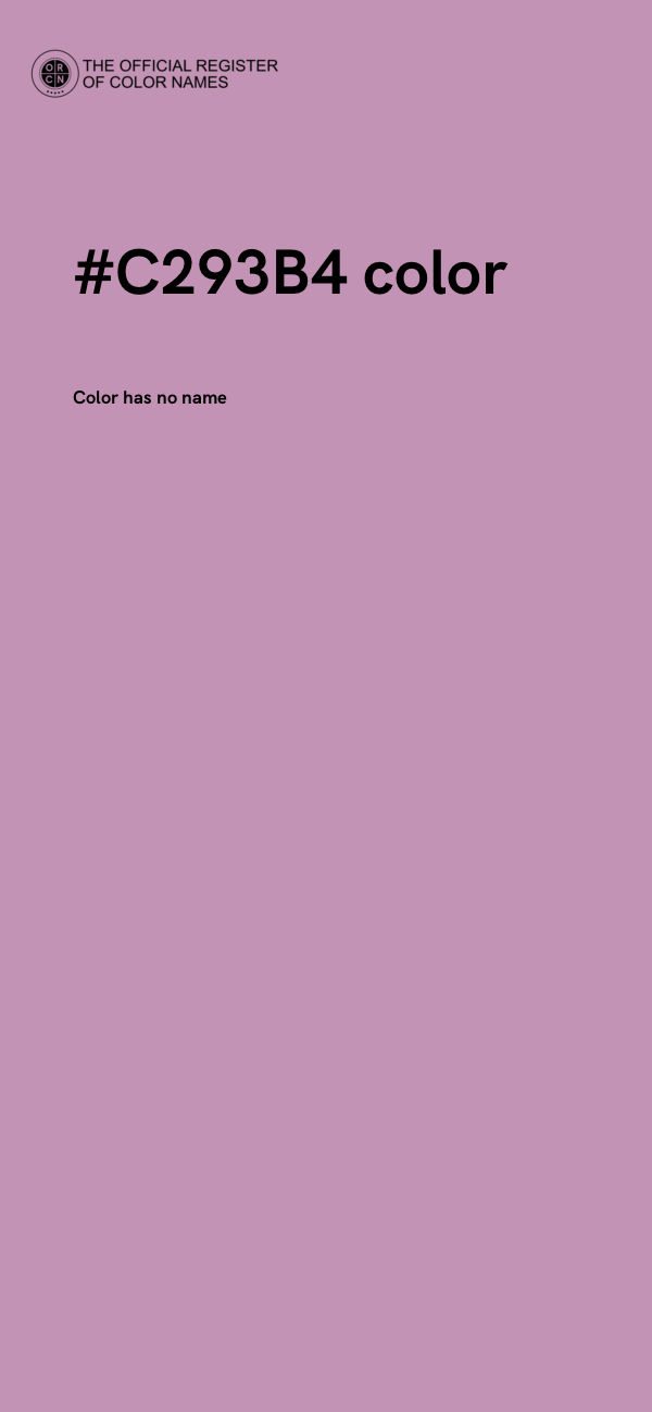 #C293B4 color image