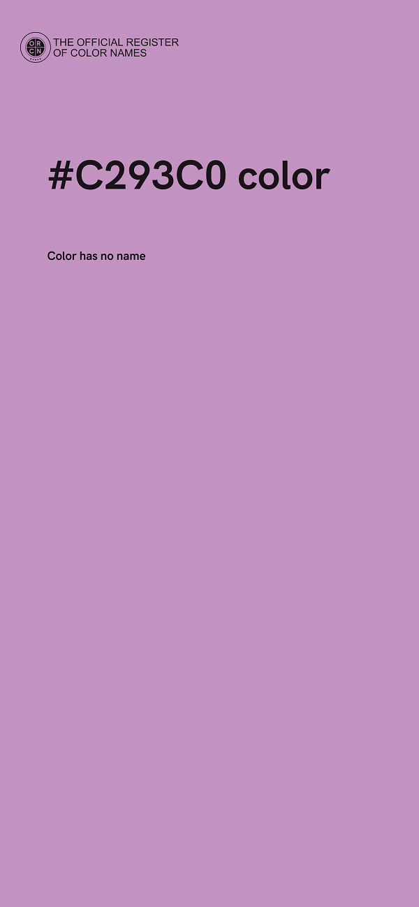 #C293C0 color image