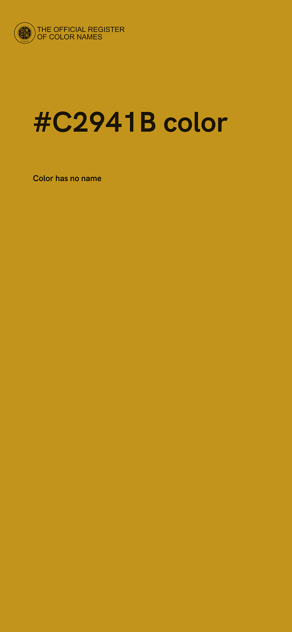 #C2941B color image