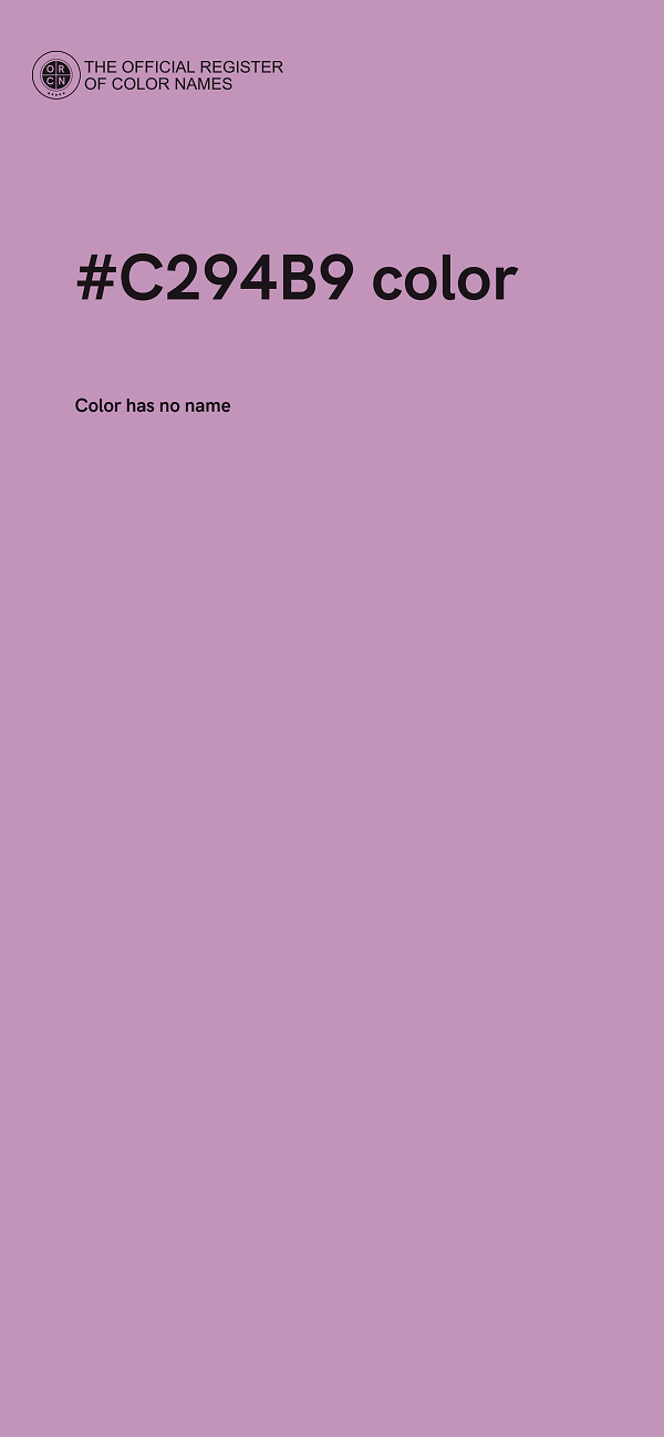 #C294B9 color image