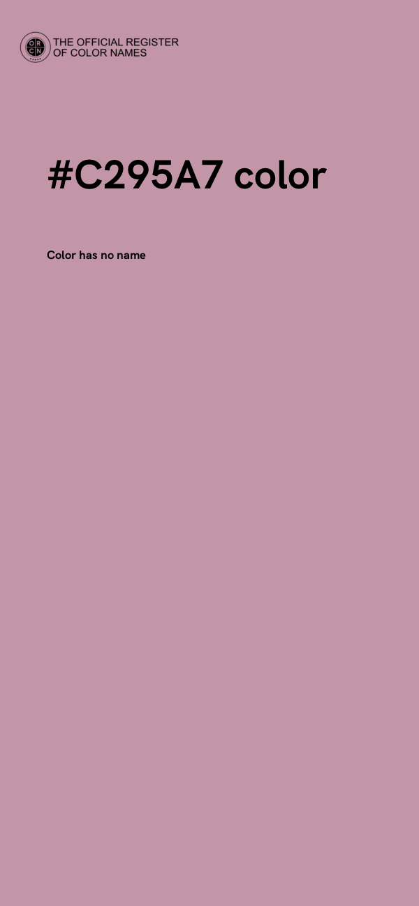 #C295A7 color image