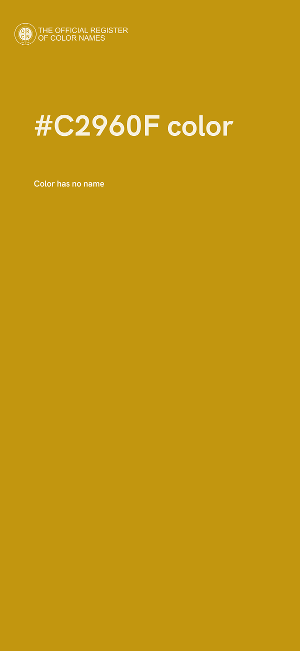 #C2960F color image