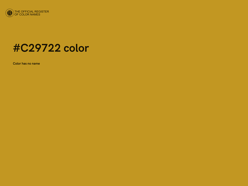 #C29722 color image