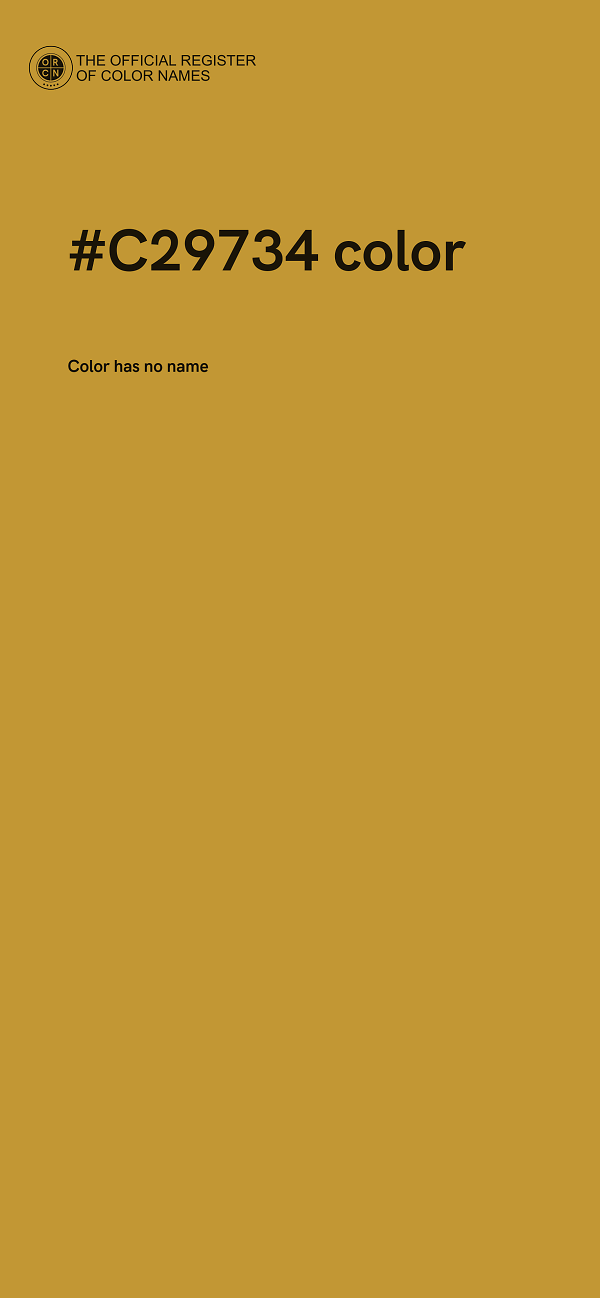 #C29734 color image